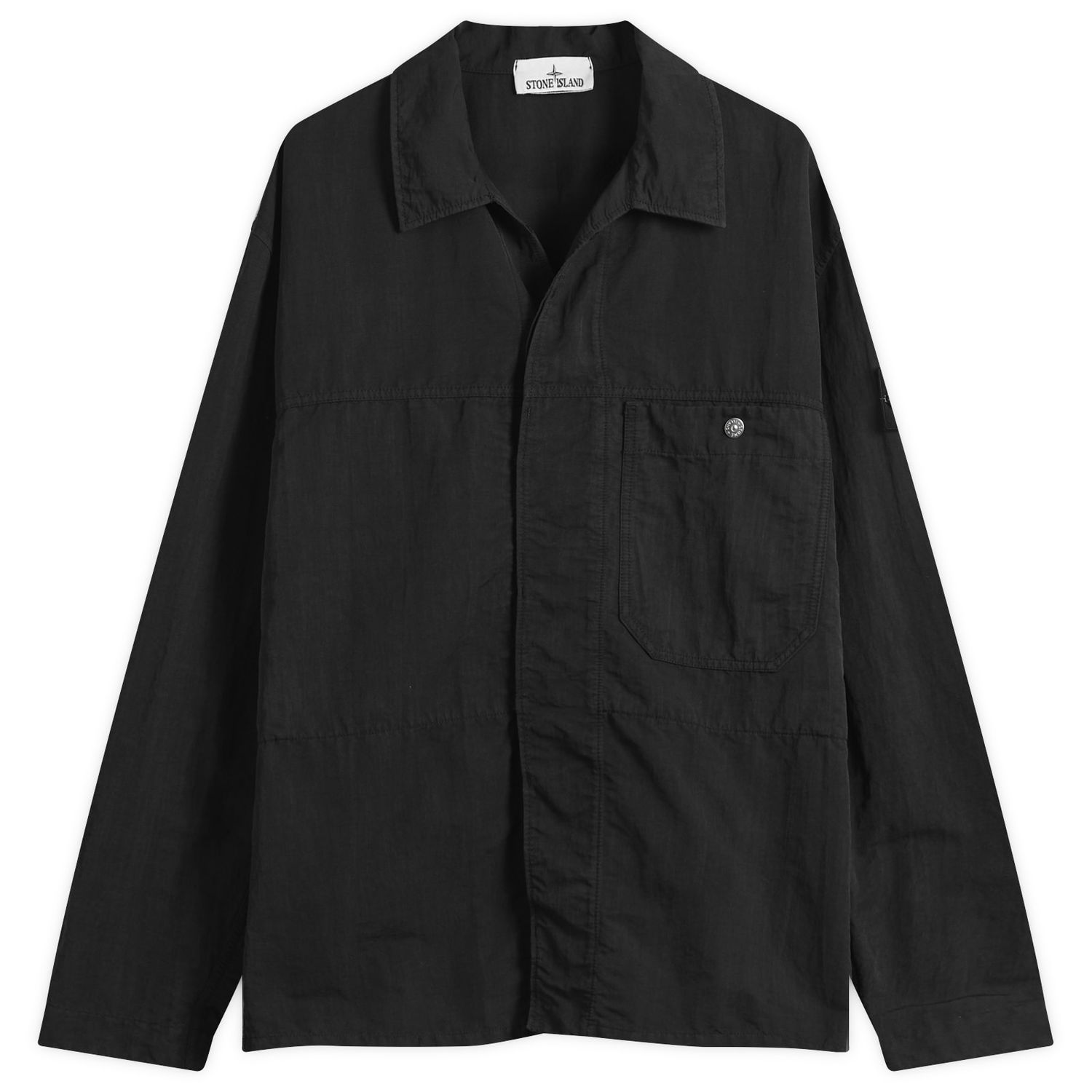 Jakna Stone Island Naslan-TC Corrosion Treatment Shirt Jacket Crna | K2S151200026-V0029, 1