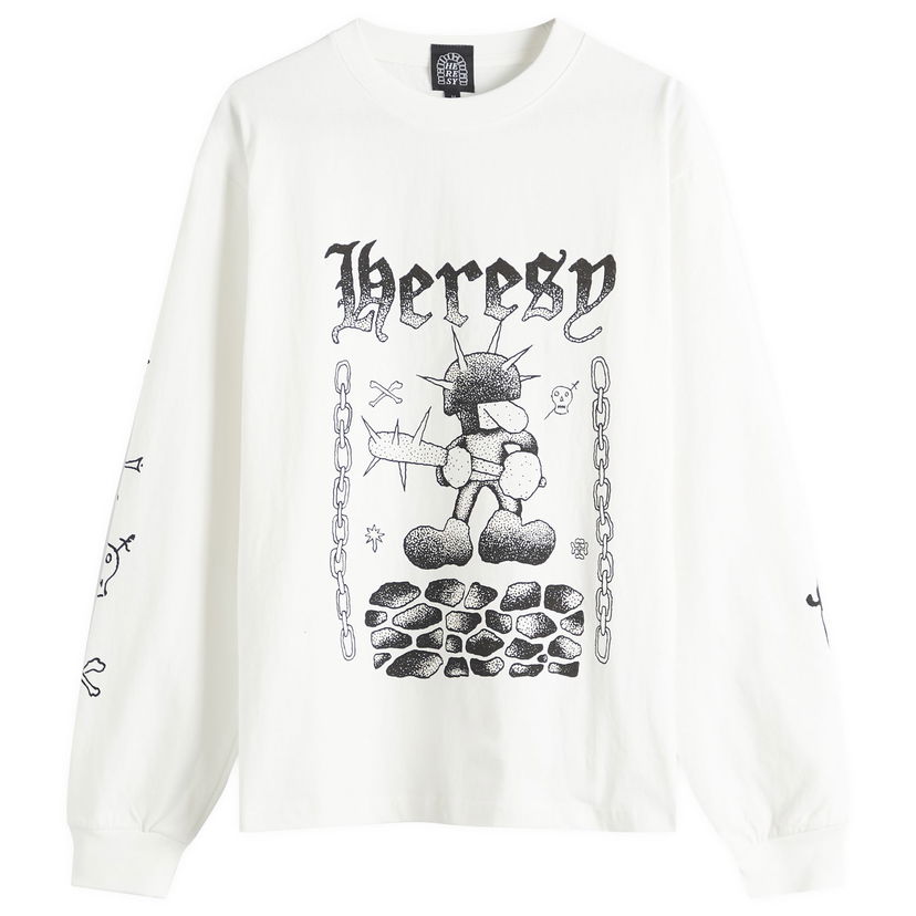 Majica kratkih rukava Heresy Heresy Fightin' Longsleeve Graphic T-Shirt Bijela | HSS25-T11E