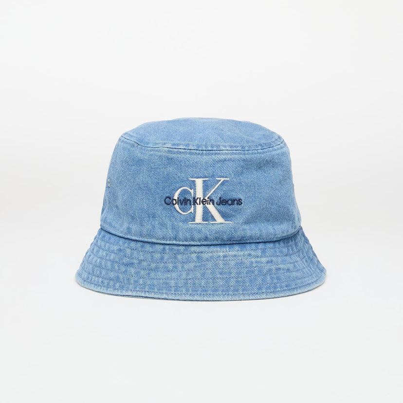 Šešir CALVIN KLEIN Calvin Klein Jeans Mono Logo Denim Bucket Hat Plava | LV04G5021G VHJ