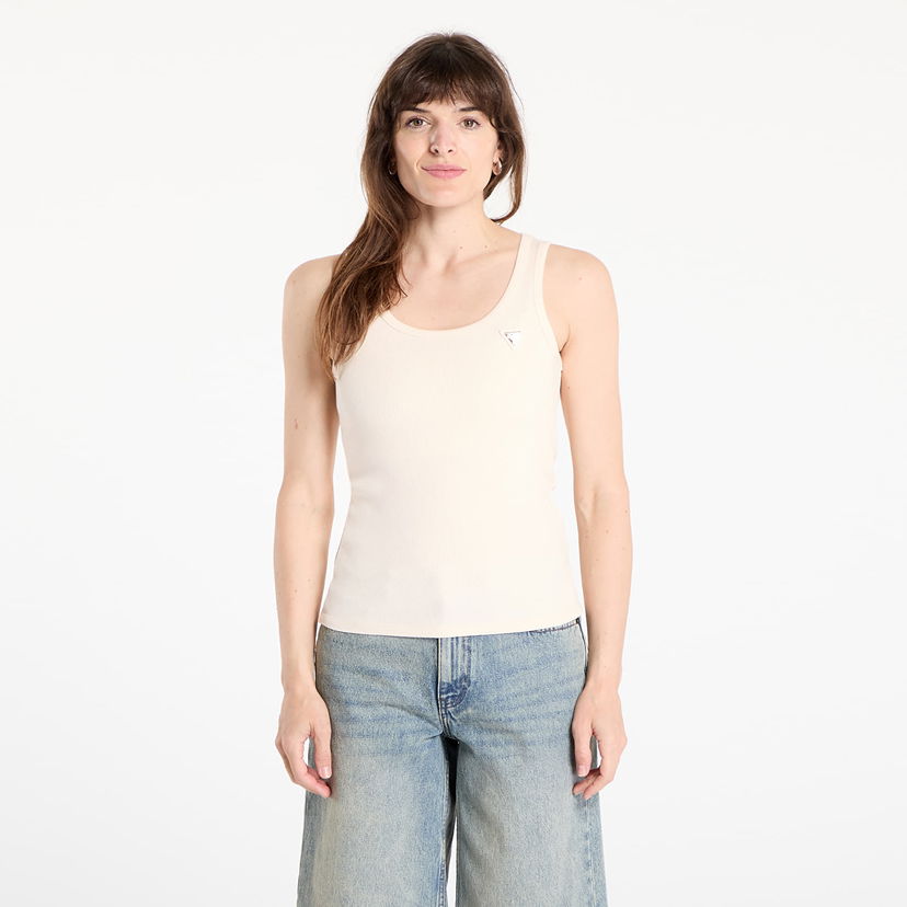 Majica bez rukava GUESS Guess Colette Rib Tank Top Bež | V4YP06K8RT2-G6K5