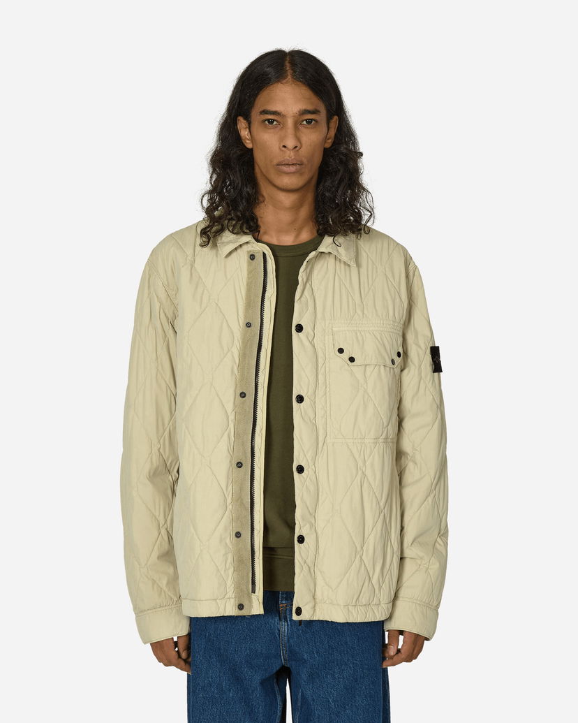 Jakna Stone Island 50 Fili Quilted-TC Jacket Plaster Žuta | 8115Q0633 V0097
