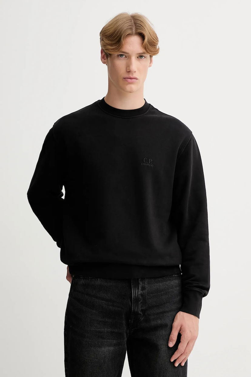 Dukserice C.P. Company C.P. Company Crewneck Sweatshirt Crna | RFCMSS718B006372G