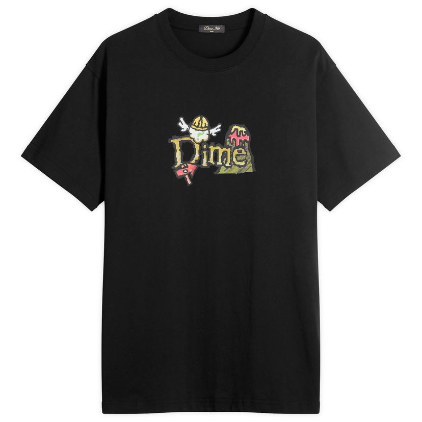 Majica kratkih rukava Dime Classic Fuzzy Graphic T-Shirt, Size Large Crna | DIMESU2550-BLK