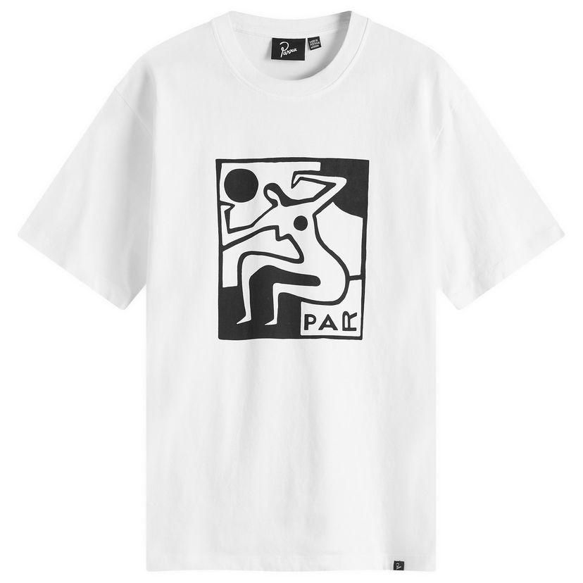 Majica kratkih rukava By Parra Parra Ball Sports T-Shirt, Size Large Bijela | 53221-WHT