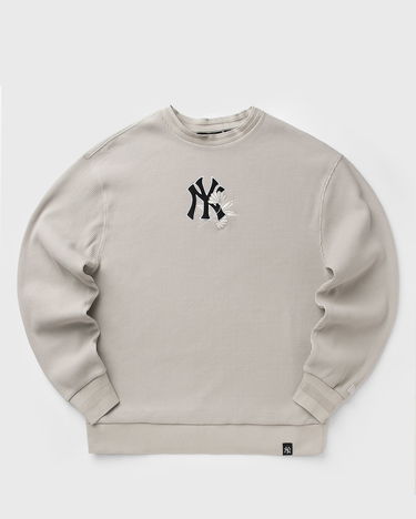Dukserice New Era New York Yankees Waffle Crew Sweatshirt Bež | 60667811, 1