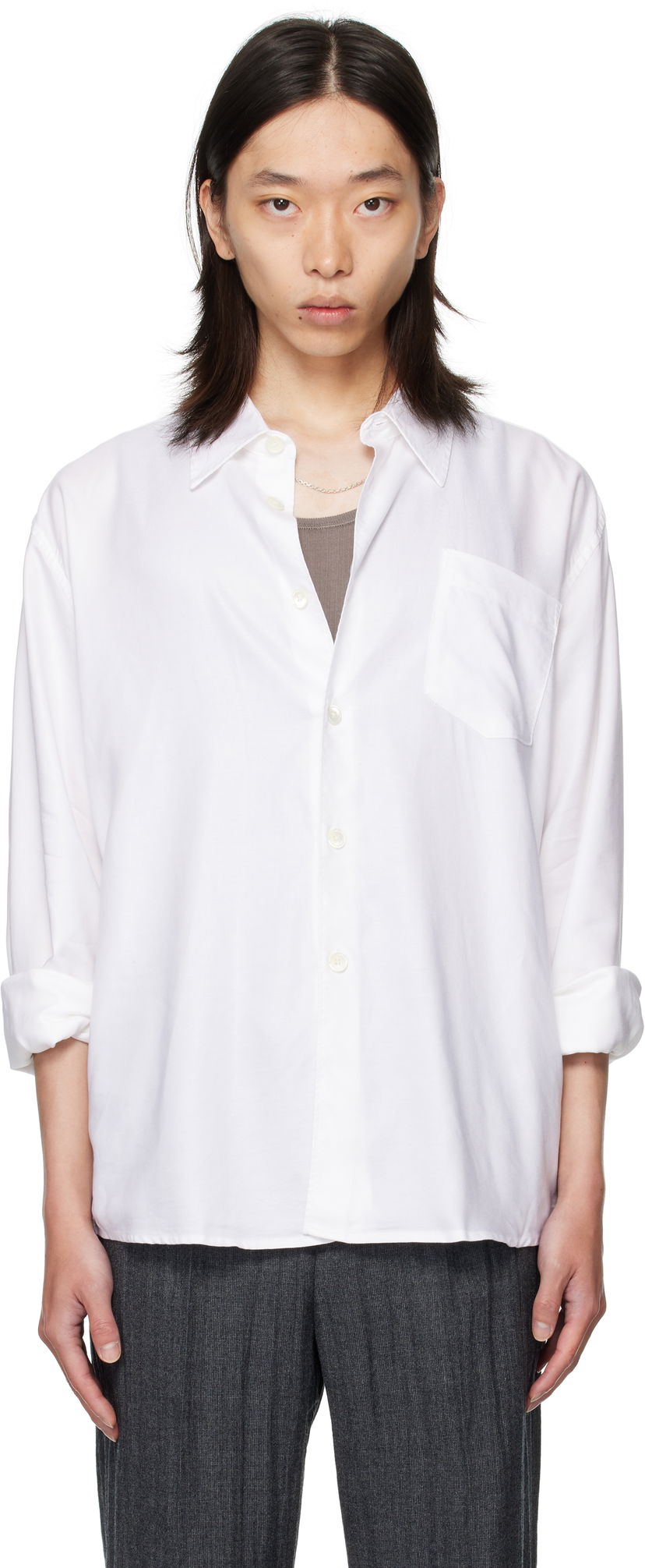 Košulja OUR LEGACY Our Legacy Beyond Button-Up Shirt Bijela | M4252BSW