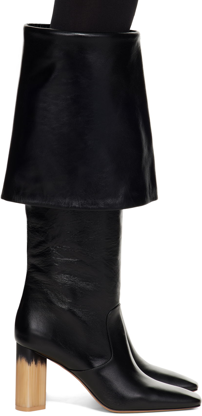 Haljina CHLOÉ Chloé Georgia Heeled Tall Boots Crna | CHC25S07YQJ