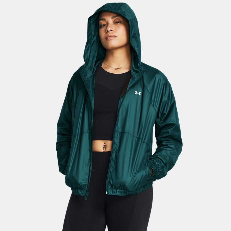 Vjetrovka Under Armour Hooded Jacket Zelena | 1382698-449