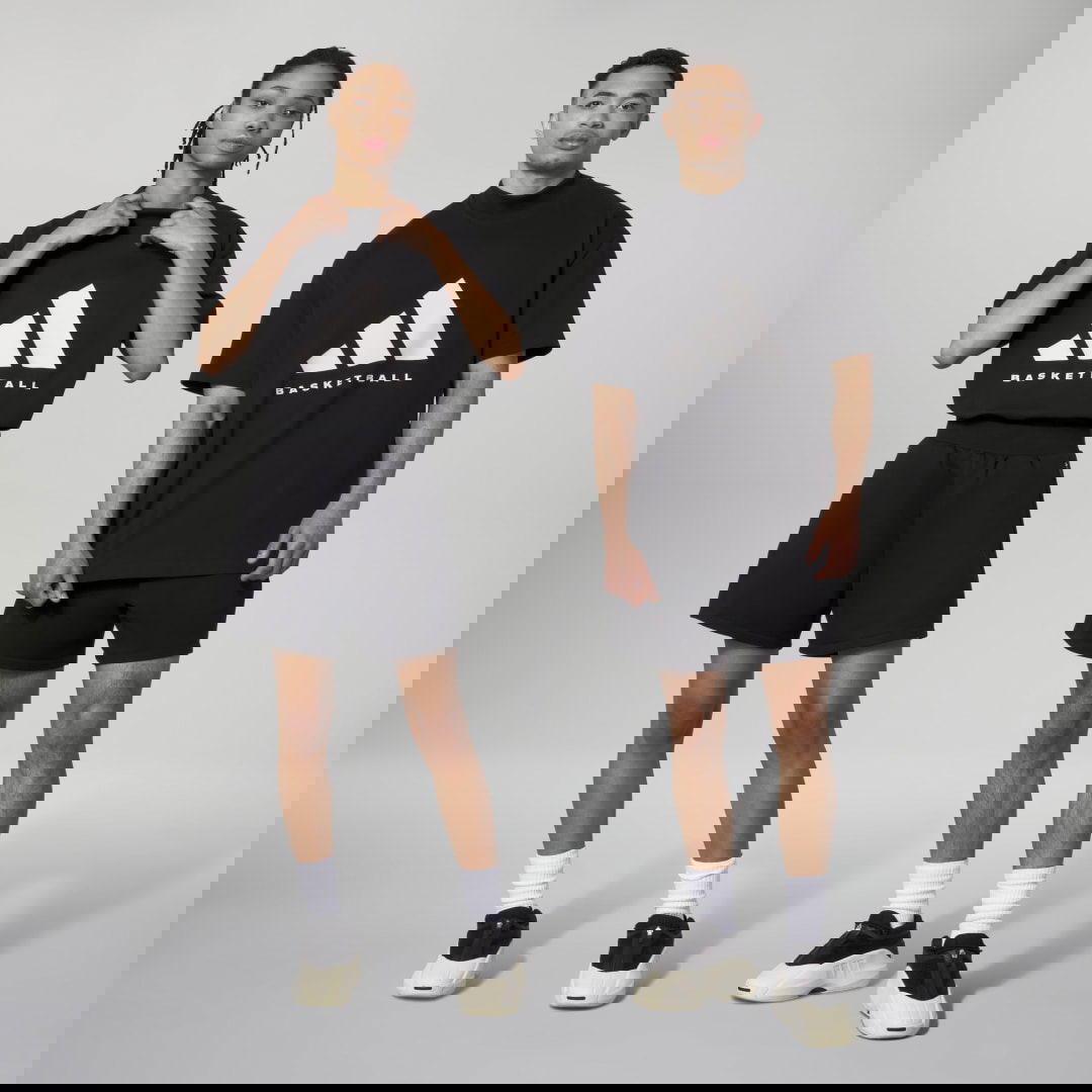 Majica kratkih rukava adidas Originals adidas Basketball 001_Tee Crna | IR8492, 0