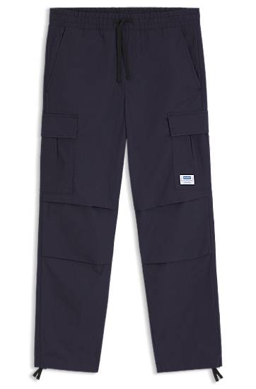 Cargo hlače BOSS Relaxed Fit Ripstop Cargo Trousers Tamnoplava | 50545643
