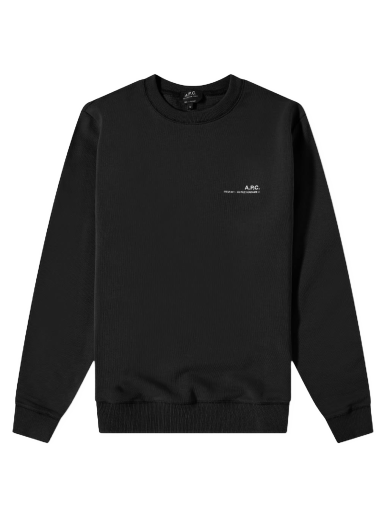 Džemper A.P.C. Item Logo Crewneck Crna | COFBQ-H27608-LZZ