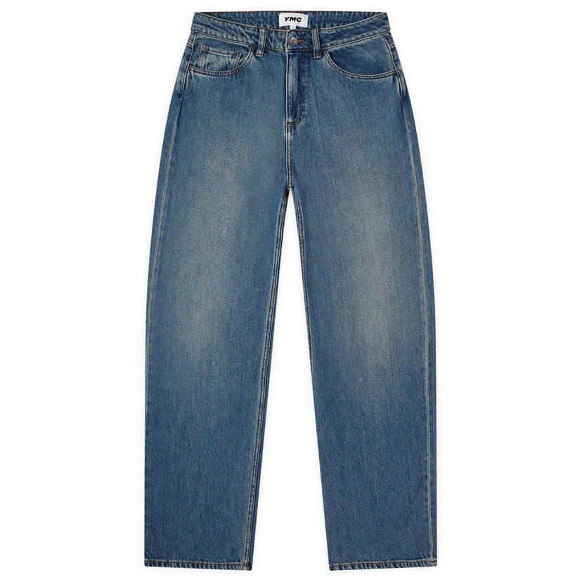 Jeans YMC Silver Washed Jeans Plava | Q4WMG-40