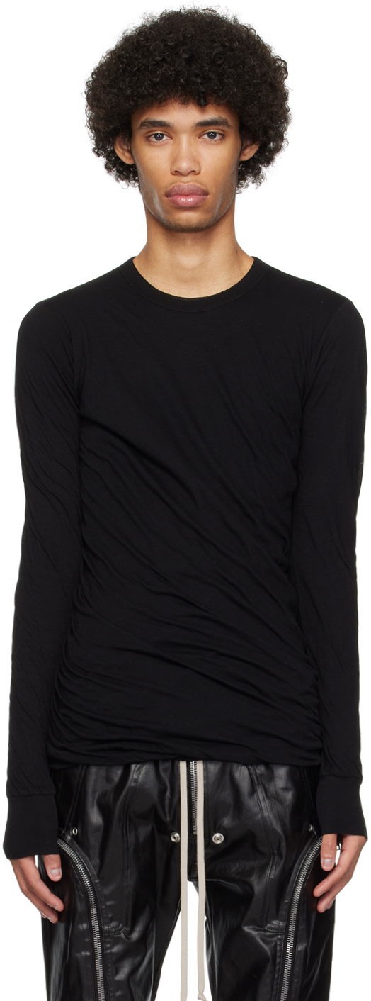 Majica kratkih rukava Rick Owens Double T-Shirt Crna | RU01D3257 UC