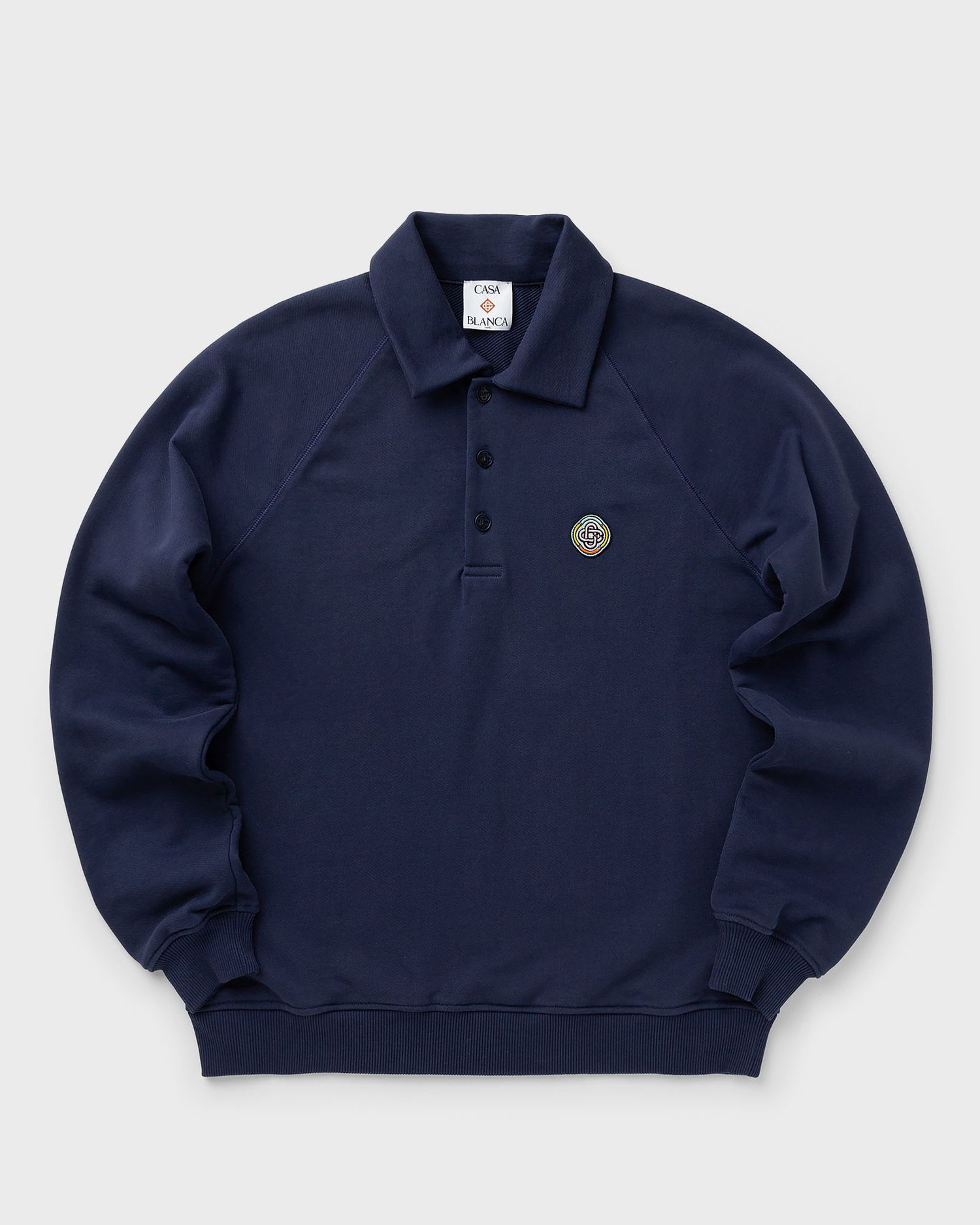 Dukserice Casablanca Casa Blanca Collar Sweatshirt Tamnoplava | M-AW25-JTP-409-01, 0