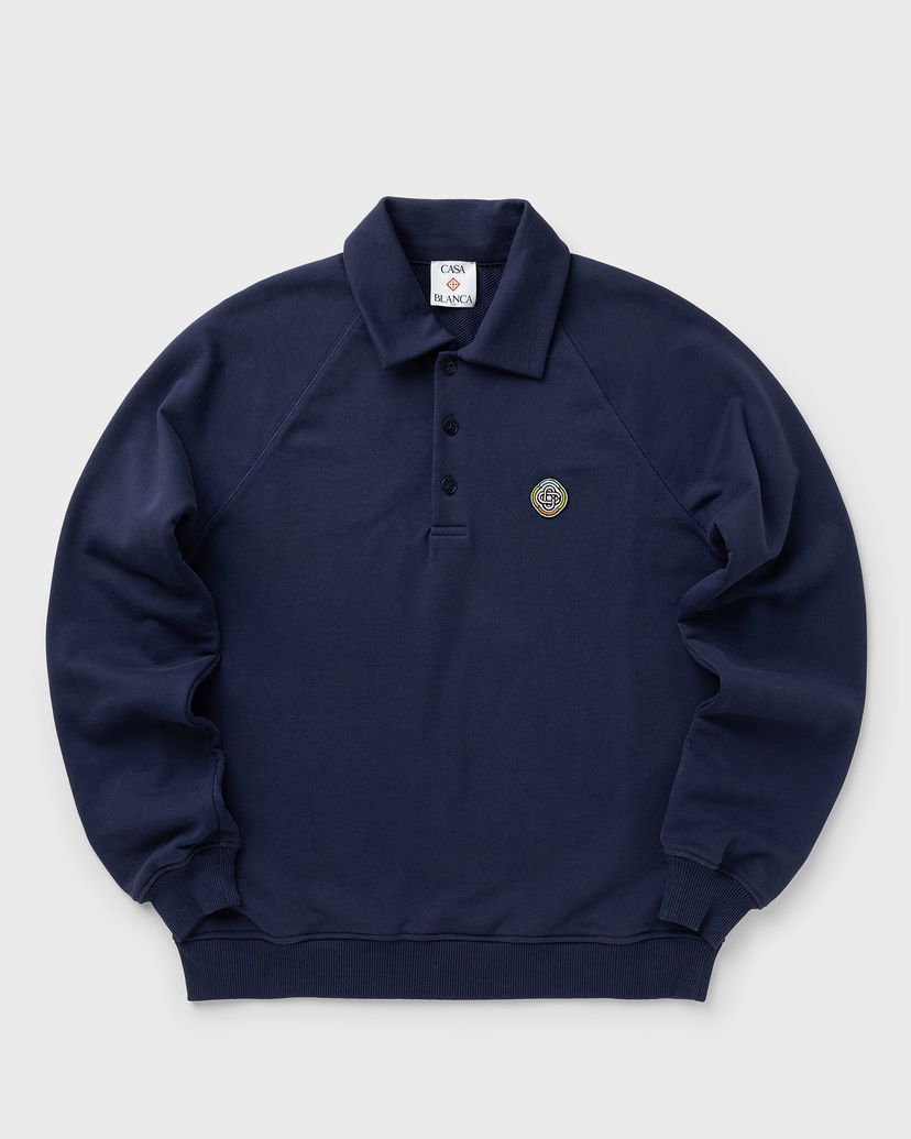 Dukserice Casablanca Casa Blanca Collar Sweatshirt Tamnoplava | M-AW25-JTP-409-01