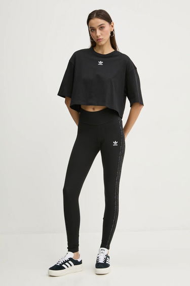 Crop top adidas Originals Essentials Cropped T-Shirt Crna | IW5706, 1