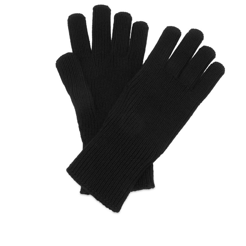 Rukavice Moncler Moncler Logo Knit Gloves, Size Large Crna | 3A000-08-A9342-999