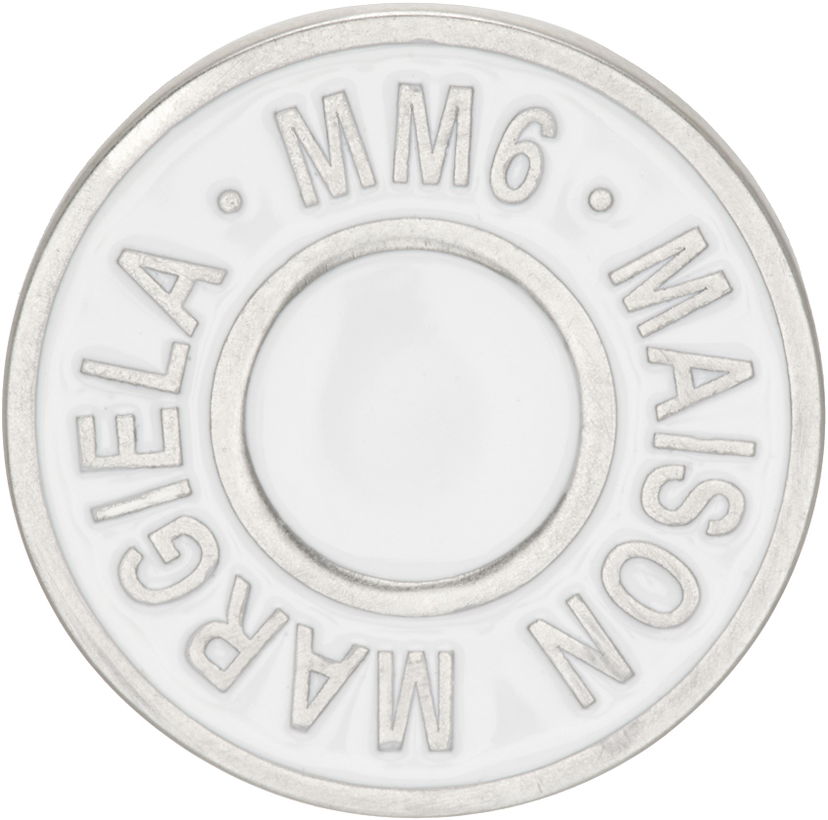 Pin Maison Margiela Round Logo Pin Metalik | SM7VK0019 P7070