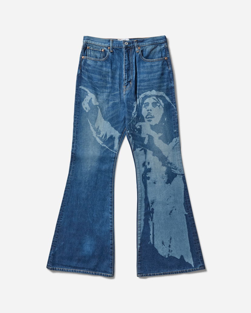 Jeans Junya Watanabe Bob Marley Flare Denim Pants Plava | WO-P919-100 001