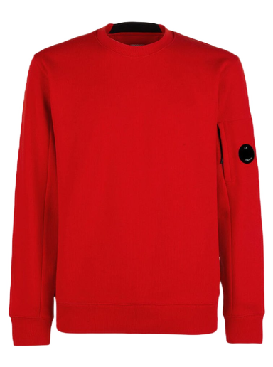 Džemper C.P. Company Diagonal Raised Fleece Crewneck Crvena | 13CMSS022A005086W455
