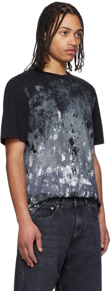 Majica kratkih rukava rag & bone Rag & Bone Splatter Print T-Shirt Crna | MBC25ST033KJ33, 1