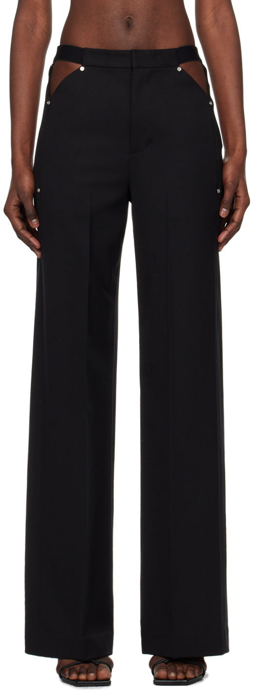 Hlače Dion Lee Studded Cutout Trousers Crna | C2193SS24