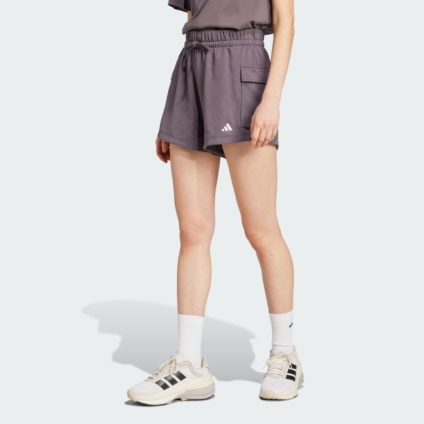 Kratke hlače adidas Performance Essentials Small Logo French Terry Cargo Shorts Ljubičasta | JC5700