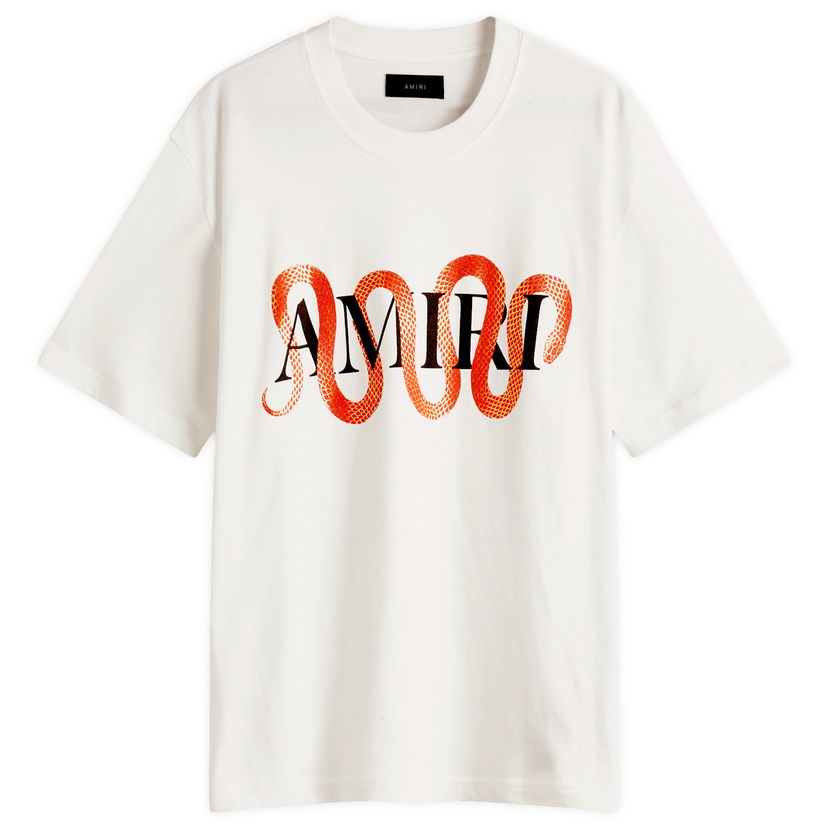 Majica kratkih rukava AMIRI Snake Print Graphic T-Shirt Bijela | AMJYTE1155-127