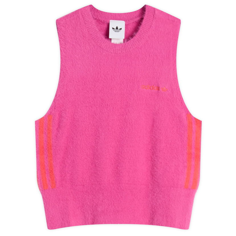 Prsluk adidas Originals Fluffy Knitted Vest, Size X-Small Ružičasta | JW3648