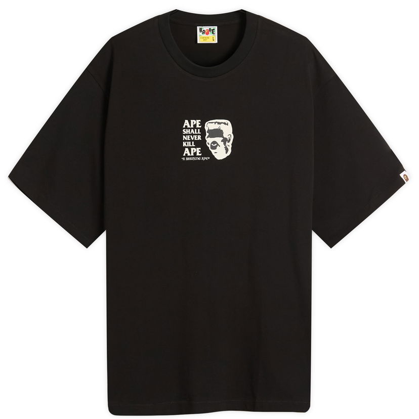 Majica kratkih rukava BAPE A Bathing Ape Frankenstein Graphic Tee, Size Small Crna | 001TEL801338M-BLK
