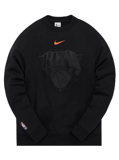 Majica kratkih rukava KITH & Nike For New York Knicks Fleece Crewneck Crna | CZ5611 010