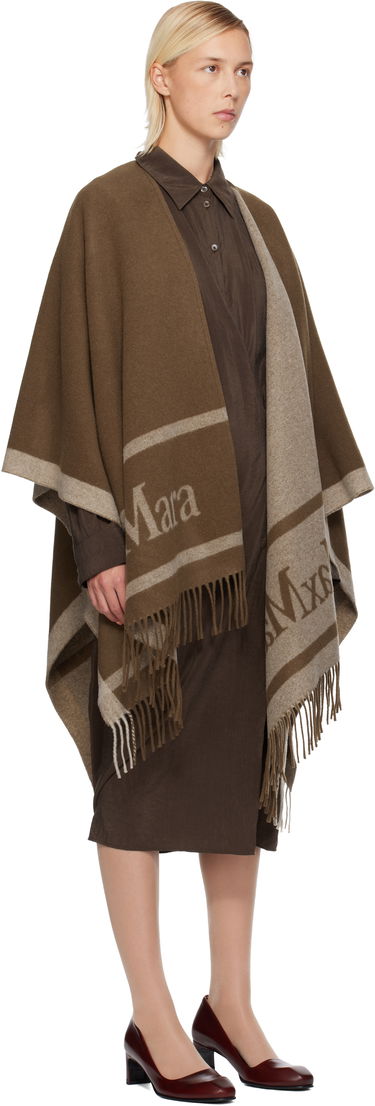 Šal Max Mara Hilde Poncho Scarf Smeđa | 2524546071600, 1