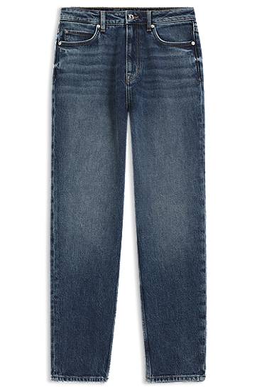 Jeans BOSS Mom-fit Authentic Comfort-Stretch Denim Jeans Plava | 50546480, 0
