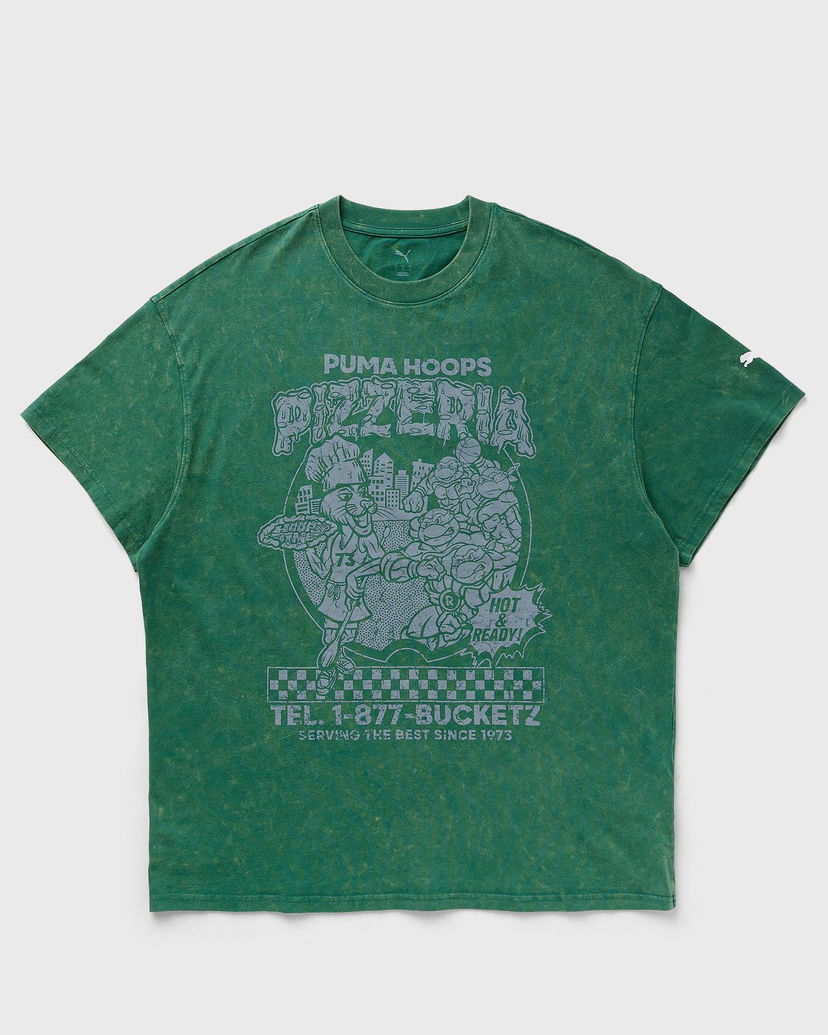 Majica kratkih rukava Puma Hoops x TMNT Graphic T-Shirt Zelena | 630928-02