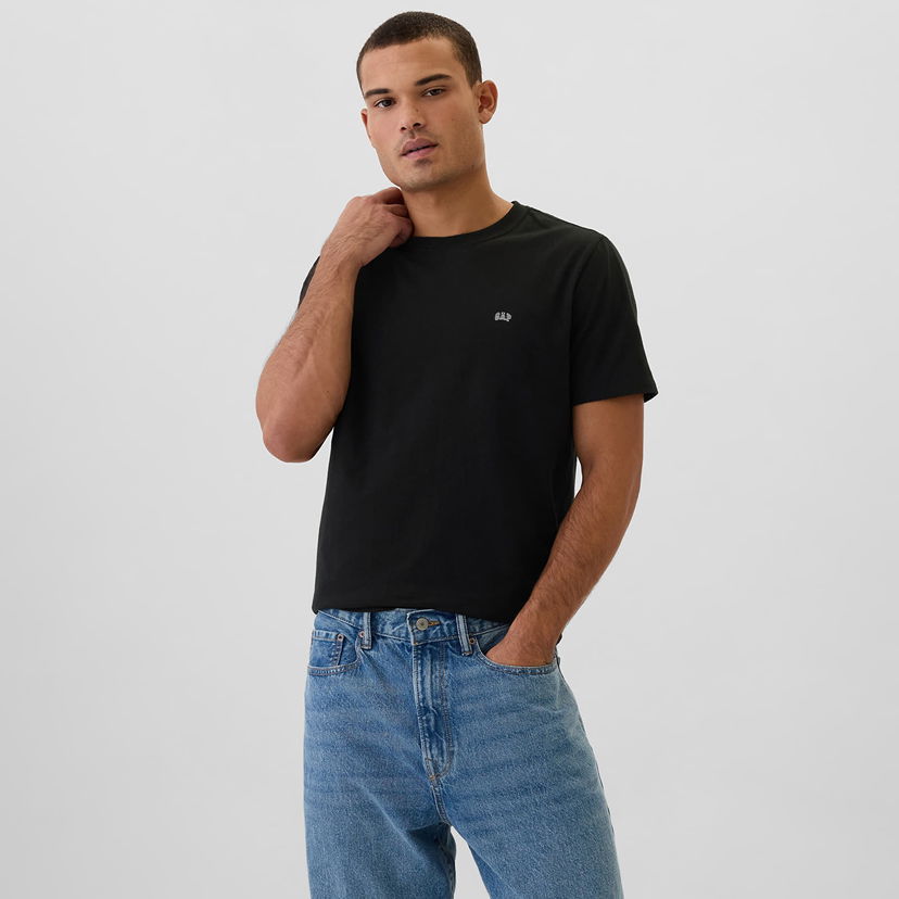 Majica kratkih rukava GAP T-shirt Micro Logo Crew True Black S Crna | 502022-02
