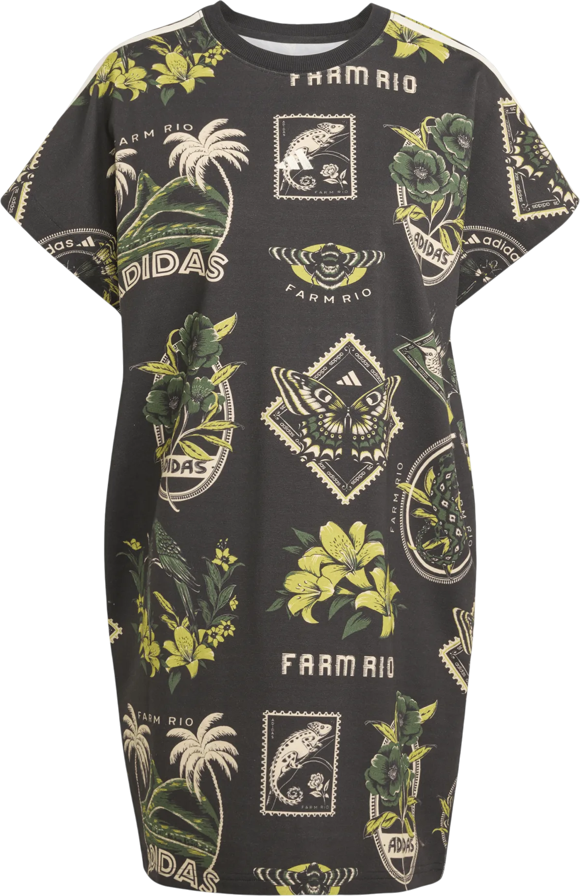 Haljina adidas Originals adidas Farm Women's T-Shirt Dress Crna | jl7004, 0