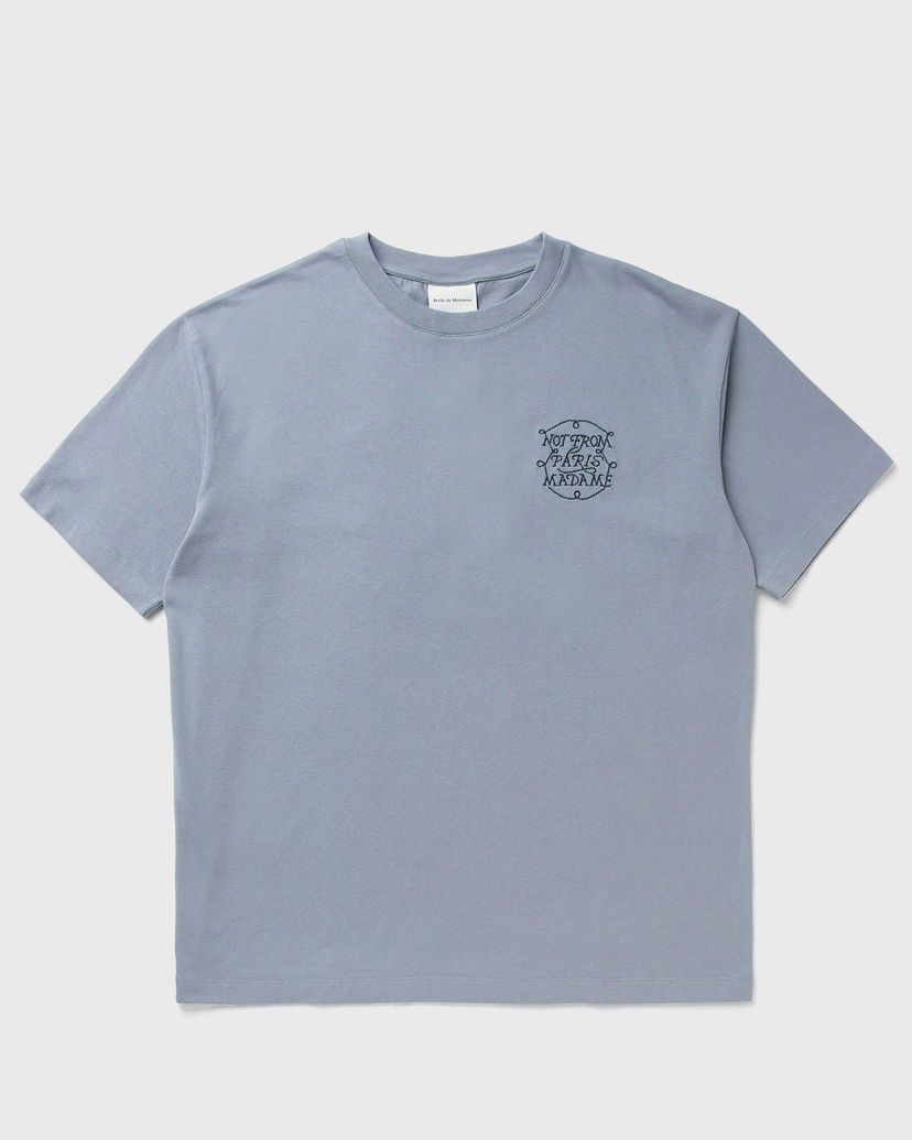 Majica kratkih rukava Drôle de Monsieur Slogan T-Shirt Plava | H-TS259-CO134-SLTB