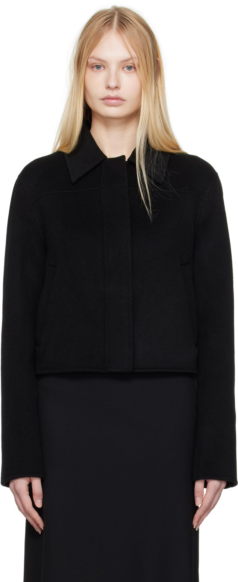 Jakna Loulou de Saison Loulou de Saison Zhanna Wool Jacket Crna | ZHANNA
