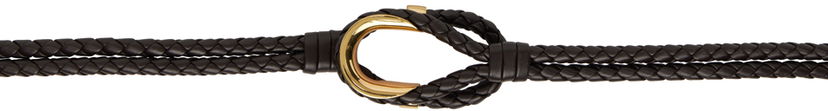 Pojasevi Bottega Veneta Bottega Veneta Coaxial Knotted Leather Belt Smeđa | 754081 V0HW1