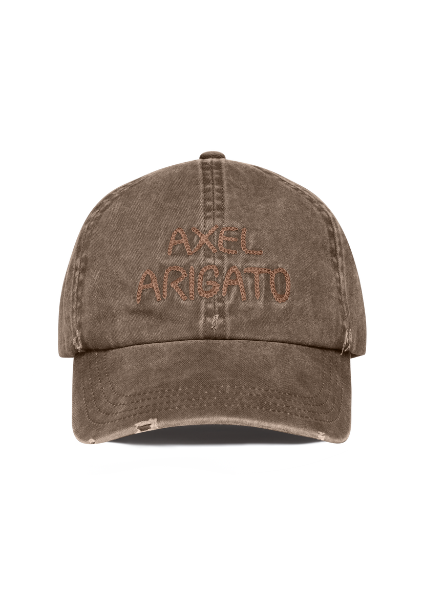 Kapa AXEL ARIGATO Distressed Chain Stitch Cap Smeđa | X3554001
