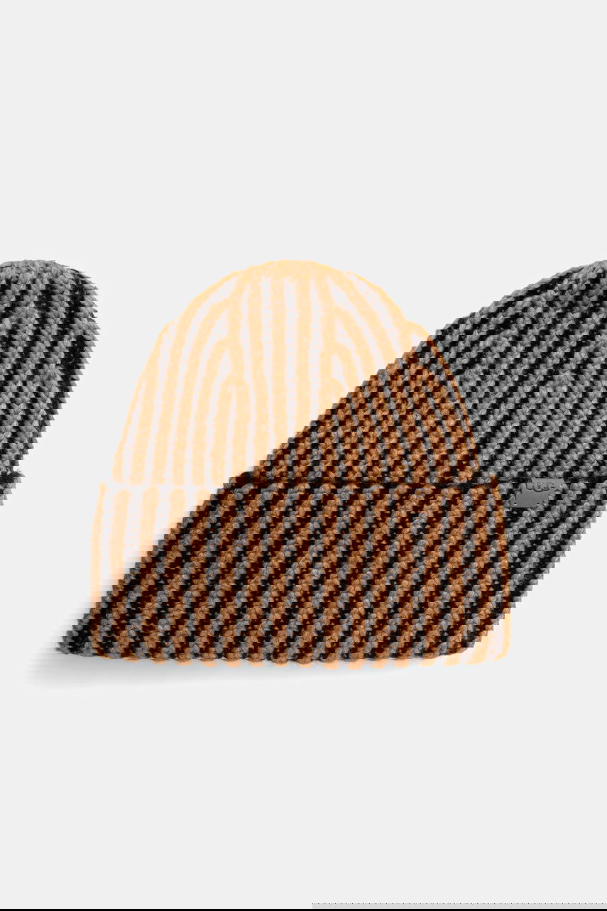 Dodaci UGG CHUNKY Knitted Striped Wool Blend Hat and Fingerless Gloves Set Višebojno | 103605, 1