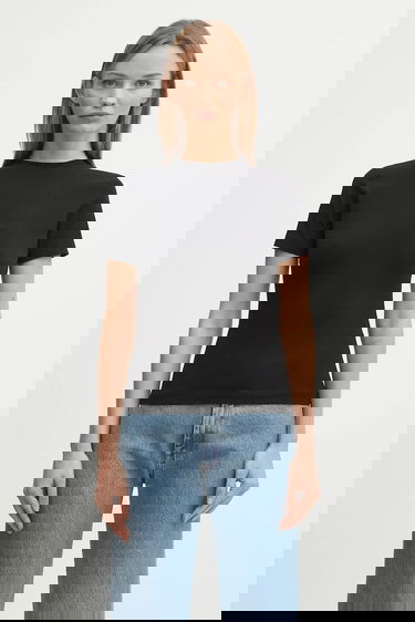 Majica kratkih rukava VETEMENTS VETEMENTS Logo Fitted T-Shirt Crna | WH76TR130B, 0