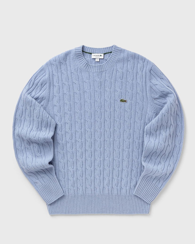 Džemper Lacoste Lacoste Cable Knit Sweater Plava | AH2924-HBP