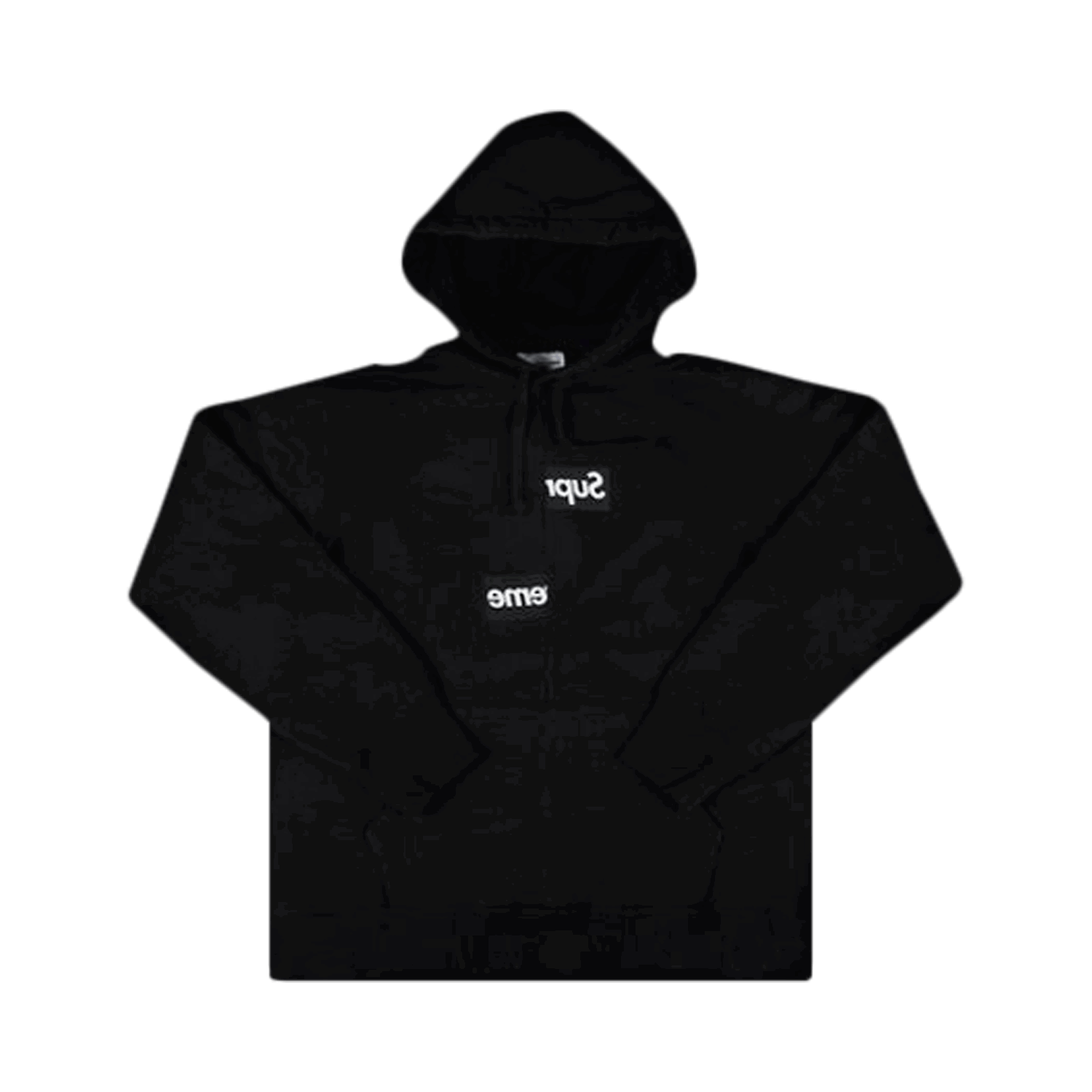 Dukserice Supreme Comme des Garçons x Split Box Logo Hooded "Black" Crna | FW18SW4 BLACK, 0