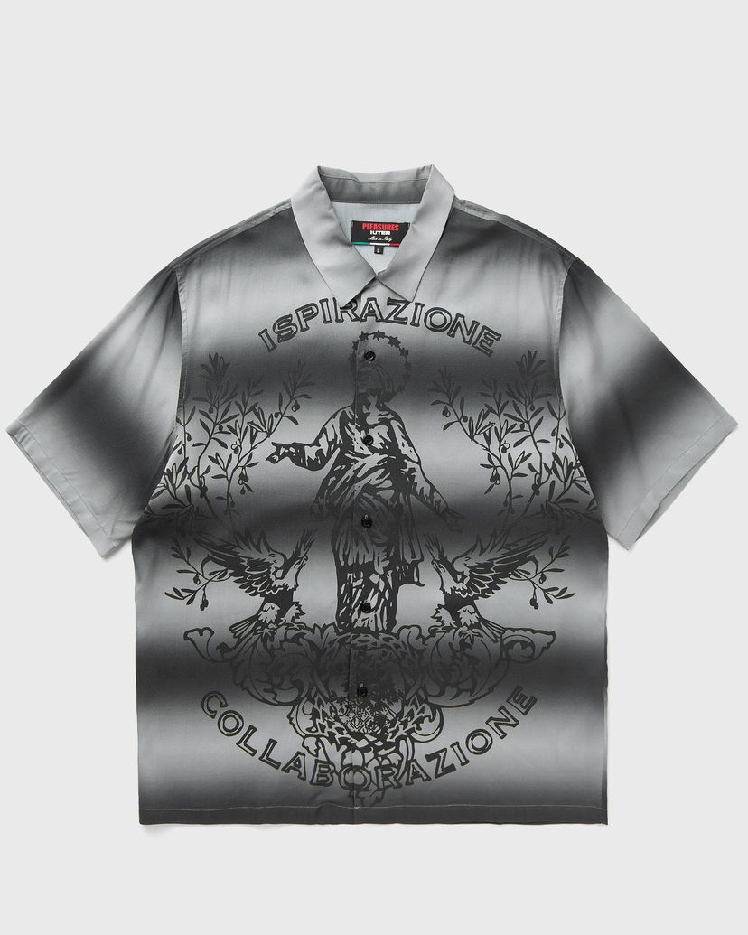 Košulja Pleasures Iuter Giovanni Button-Up Shirt Siva | P24IU012-SILVER