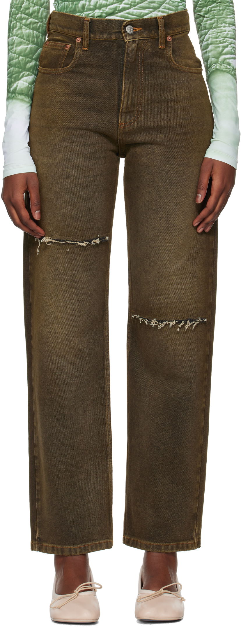 Jeans Maison Margiela 5-Pocket Jeans Smeđa | SH2LA0011 S30848