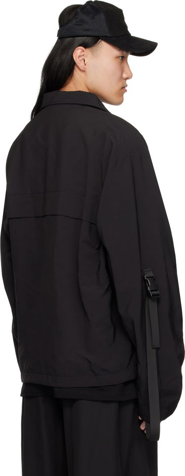 Vjetrovka We11done We11done Strapped Windbreaker Jacket Crna | WD-JP0-25-004-M-BK, 2