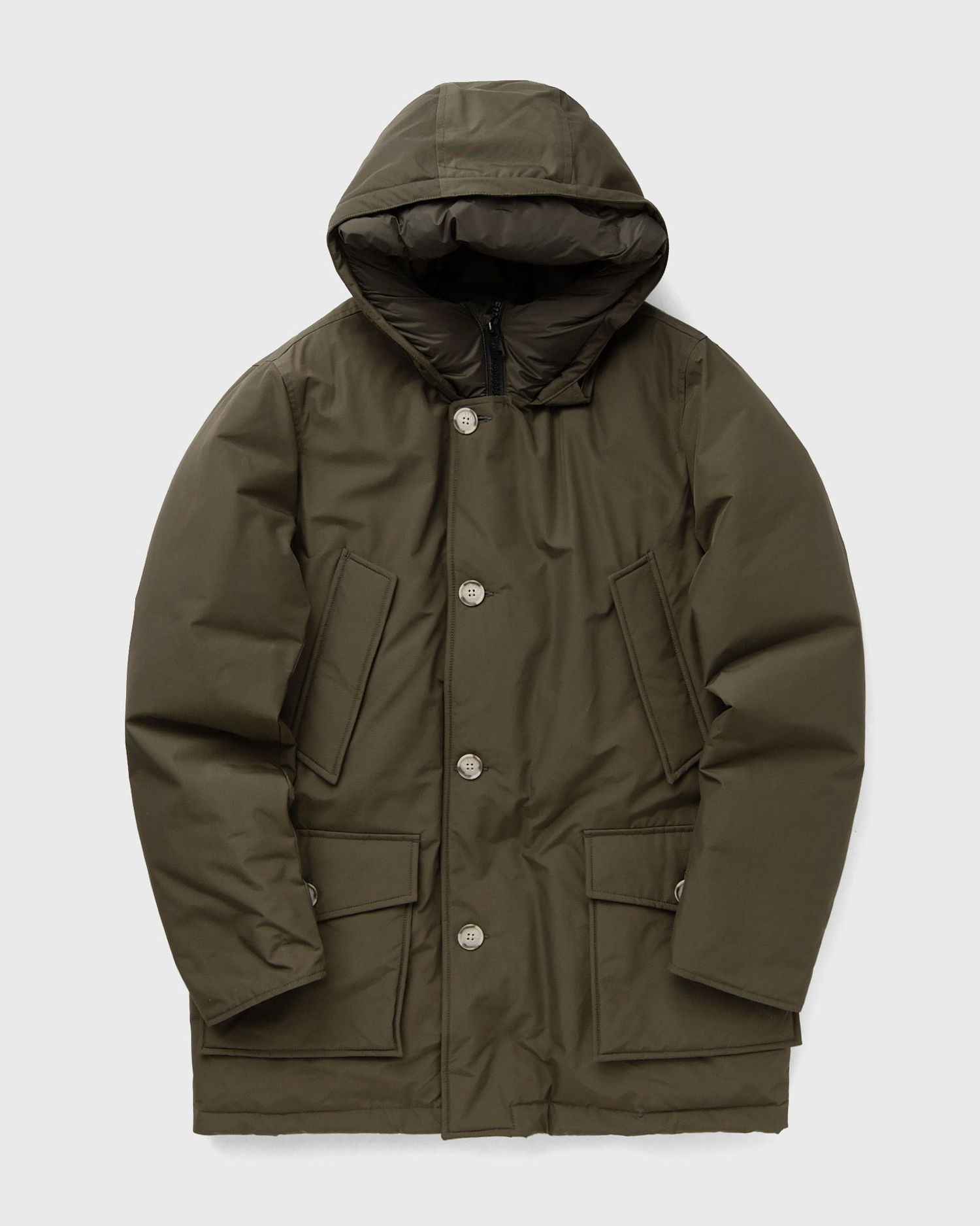 Parka WOOLRICH Arctic Parka with Button Closure and Attached Hood Zelena | CFWOOU0483MRUT0001-DAG, 0