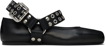 Tenisice i cipele Alaïa ALAÏA Biker Ballerina Flats Crna | AA3A041CK290, 0