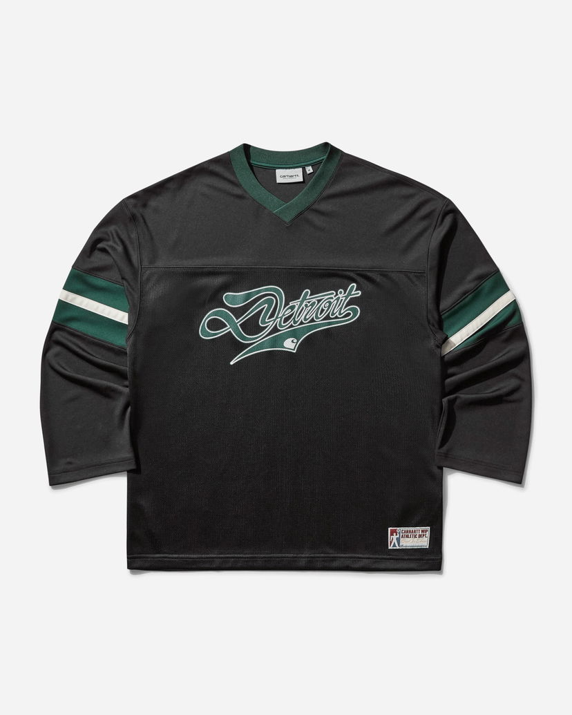 Dres Carhartt WIP Detroit Mesh Longsleeve T-Shirt Crna | I034620 3A0XX